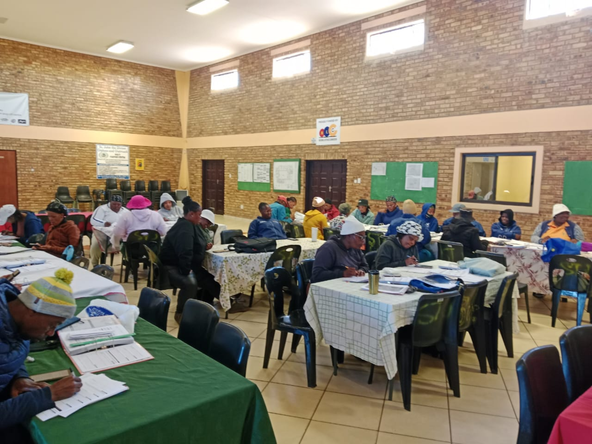 Learners attending accredited skills development classroom training